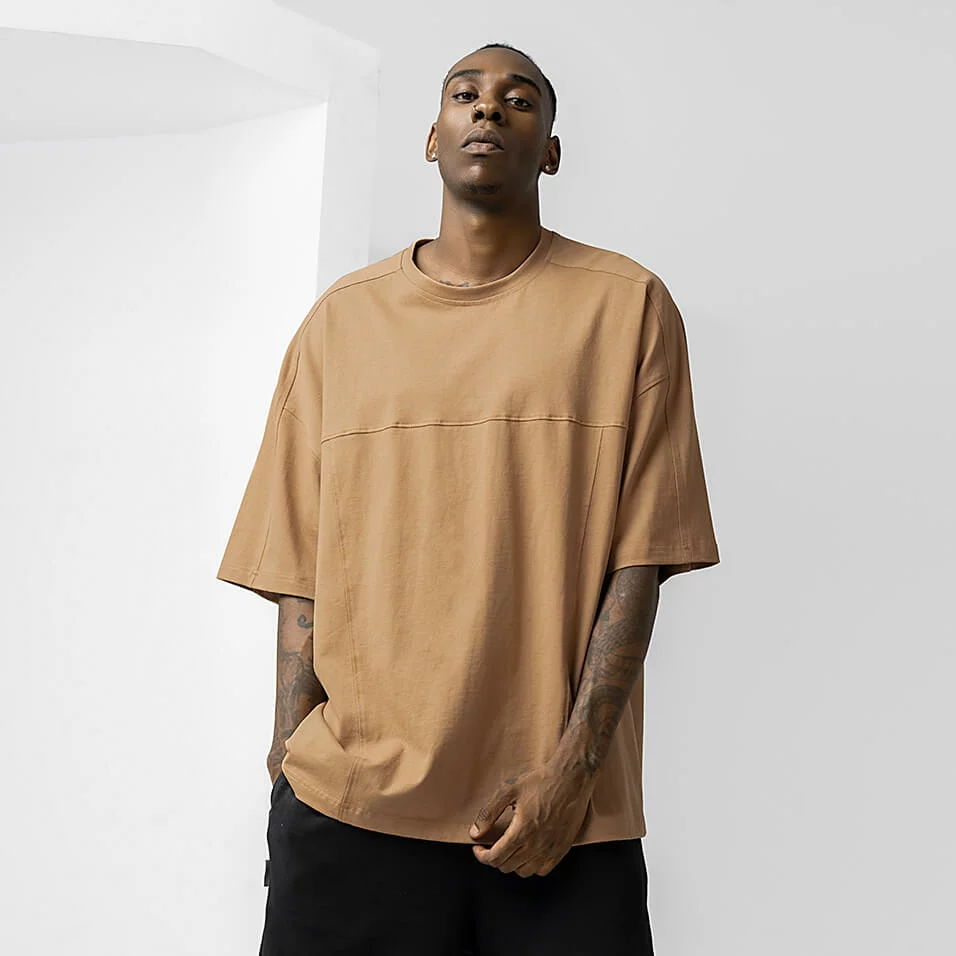 100 cotton drop shoulder t shirt for man Yunhui Garment