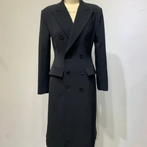 Classic double-breasted cinched-waist suit